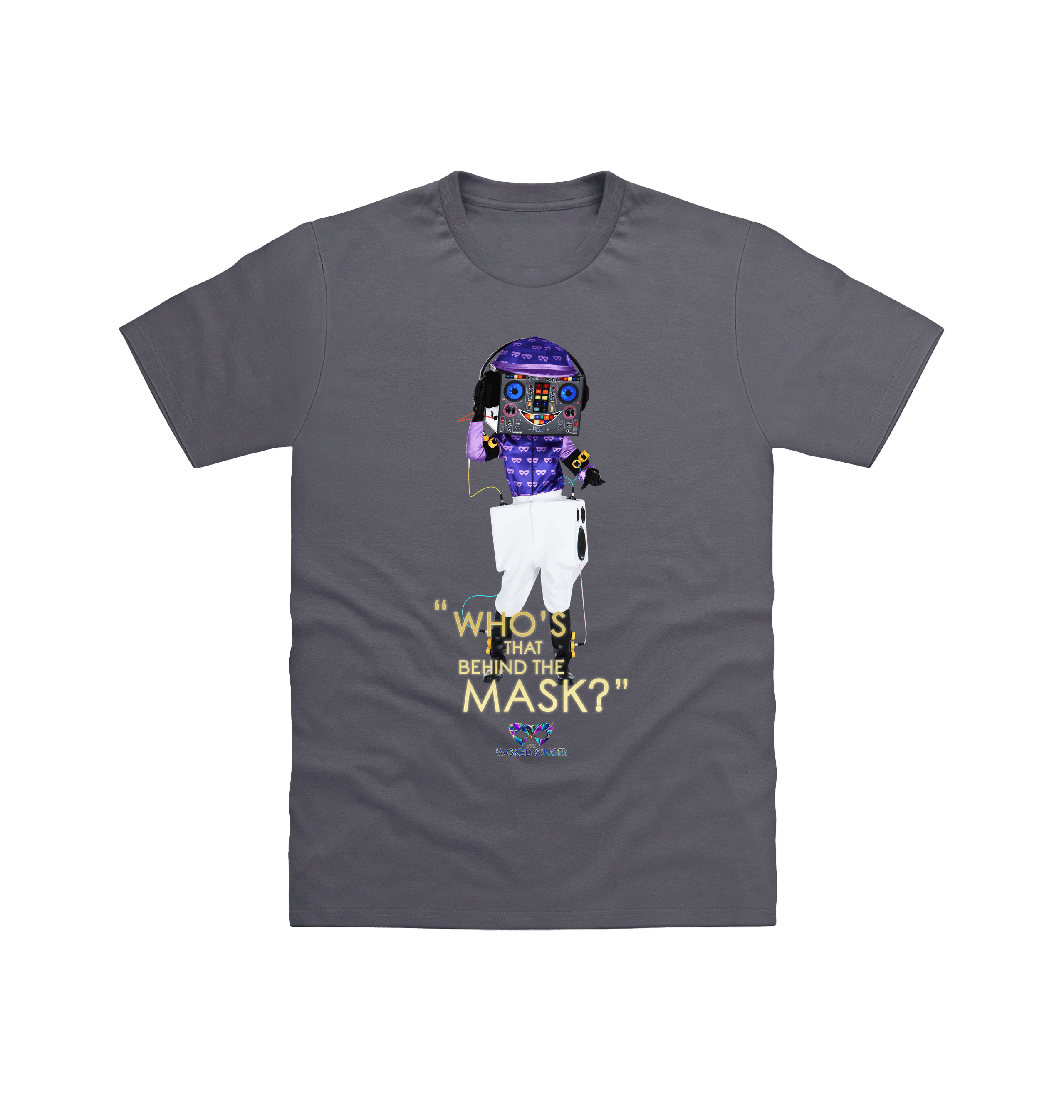 Charcoal Printed T-shirt Front